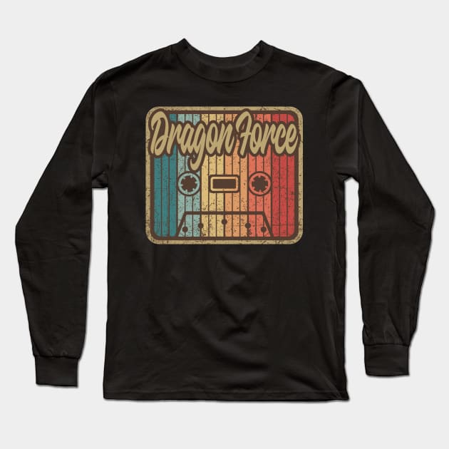 DragonForce Vintage Cassette Long Sleeve T-Shirt by penciltimes